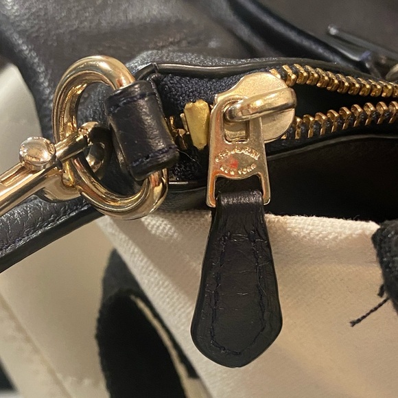 Coach Navy Satchel/Crossbody - Picture 10 of 10
